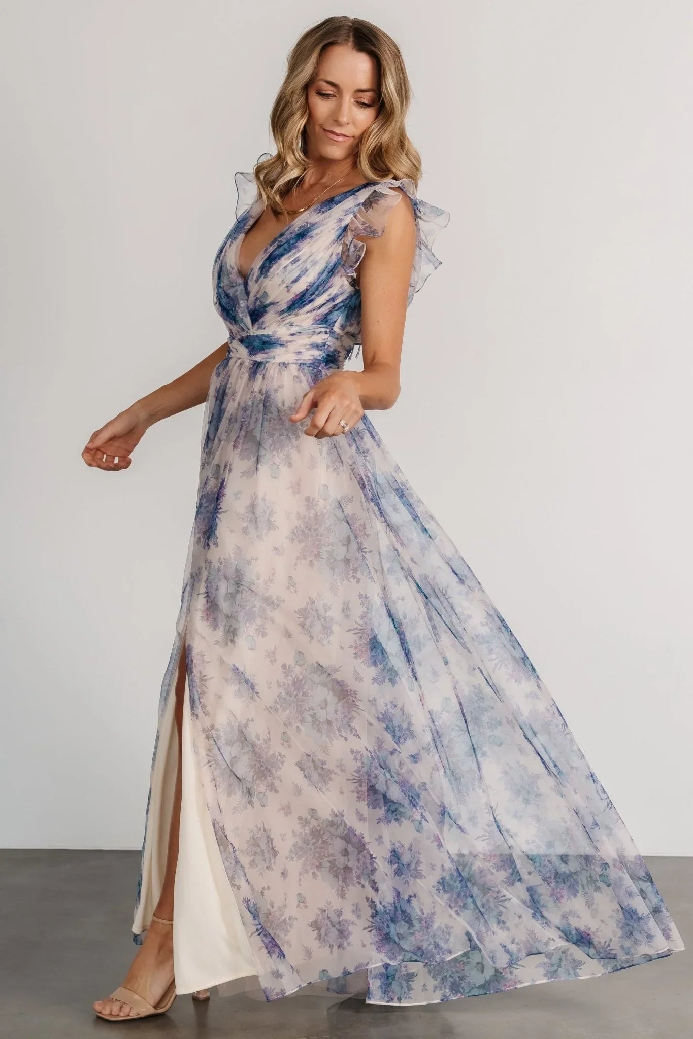 Dimitra Maxi Dress | Natural + Slate Floral
