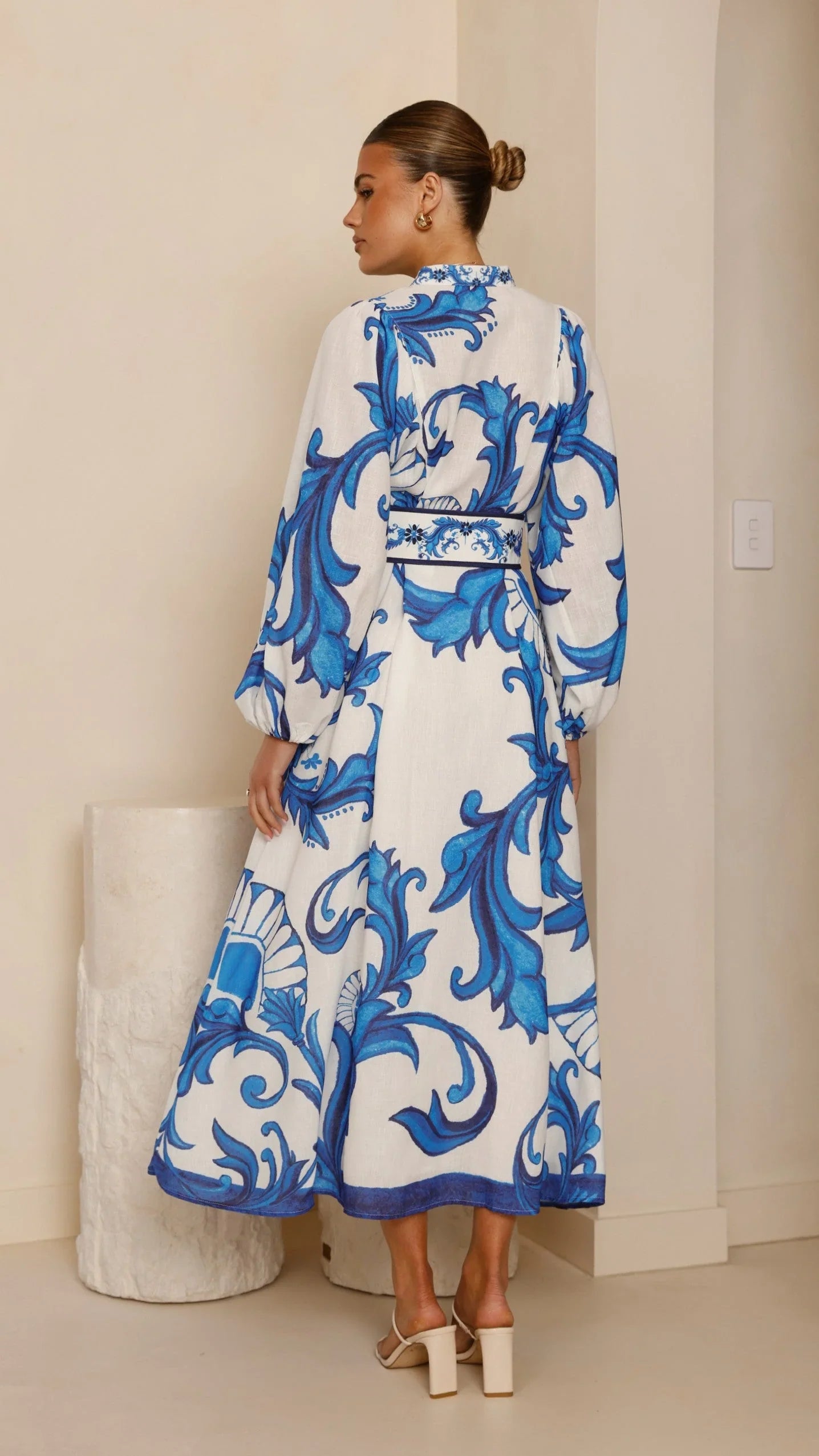 Carmal Long Sleeve Maxi Dress - Paradise