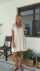 Courtney Mini Dress - Natural
