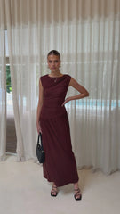 Fallon Maxi Dress - Brown