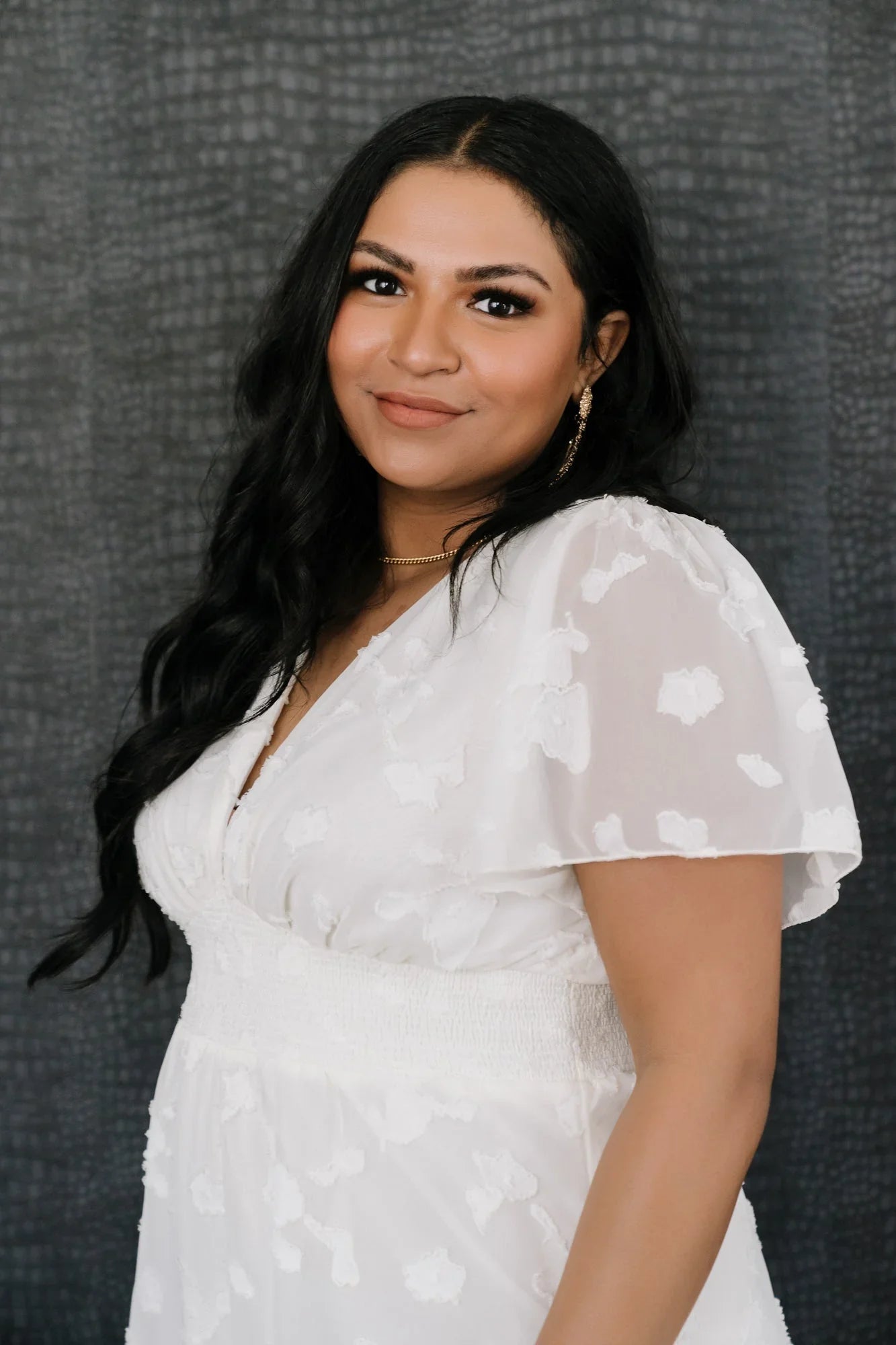 Evelyn Smocked Maxi Dress | Off White